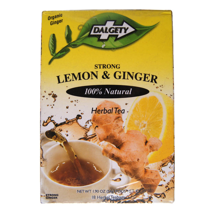 Dalgety Strong Lemon & Ginger Caribbean Herbal Tea - 54g