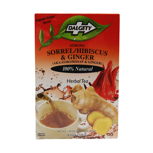 Dalgety Sorrel, Hibiscus & Ginger Herbal Tea - 18 Teabags