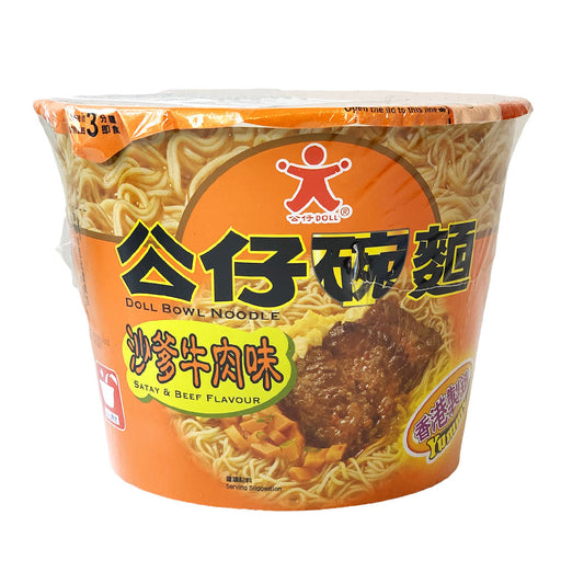 Doll Bowl Noodle Satay & Beef Flavour - 120g