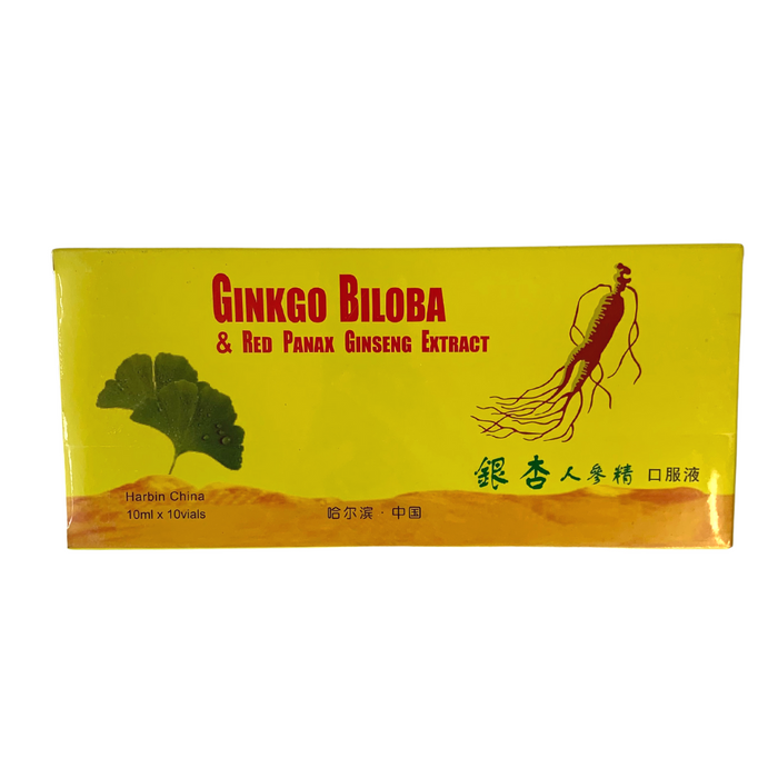 Ginkgo Biloba & Red Panax Ginseng Extract - 10x10ml