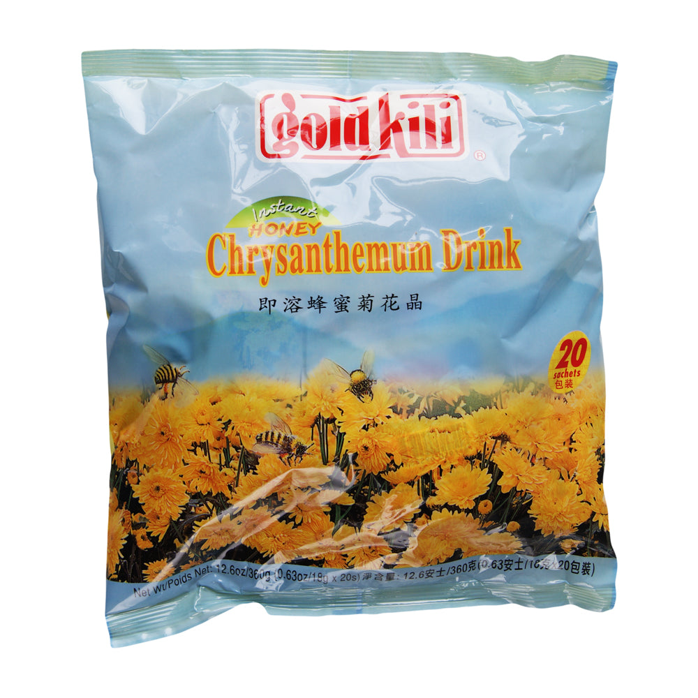 Gold Kili Instant Honey Chrysanthemum Drink - 20 Sachets, 100% Natural Herbal Tea
