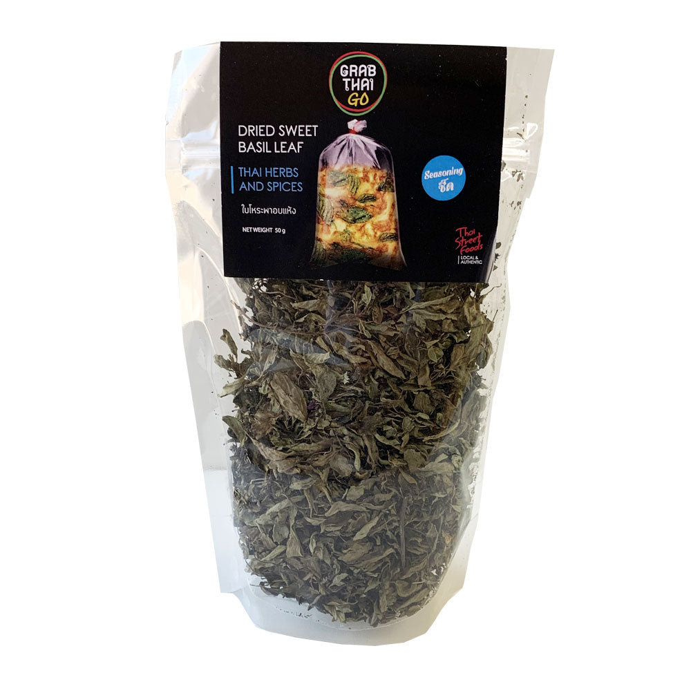 Grab Thai Go Dried Sweet Basil Leaf 50g Tradewinds Oriental Shop