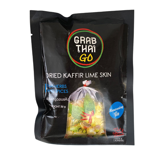Grab Thai Go Dried Kaffir Lime Skin - 50g