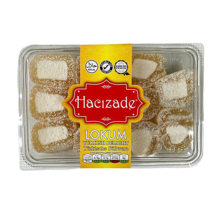 Hacizade Coconut & Lemon Roll Turkish Delight - 250g