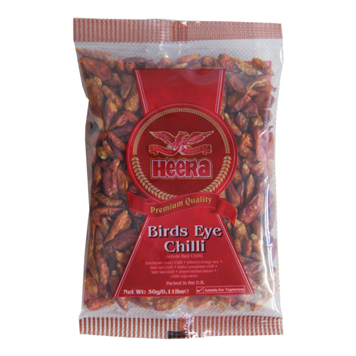 Heera Birds Eye Chilli (Whole Red Chilli) - 50g