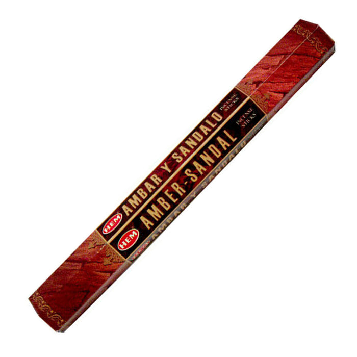 HEM Amber Sandal Incense Sticks