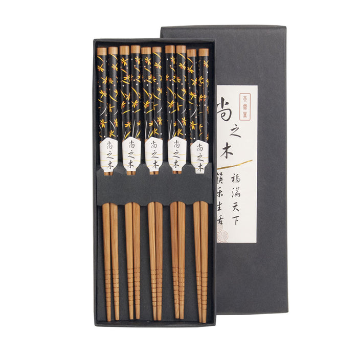 Japanese Chopsticks Dragonflies Design - 5 Pairs