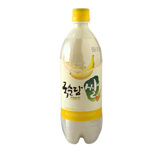 Kooksoondang Korean Rice Wine (Makgeolli) - Banana Flavour - 750ml