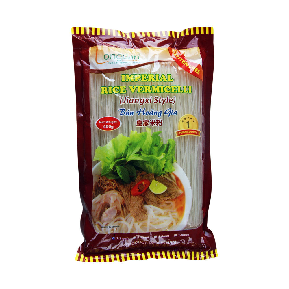 Pasta Rice Verm Longdan 1.2mm Imperial Rice Vermicelli Jiangxi Style - 400g ...