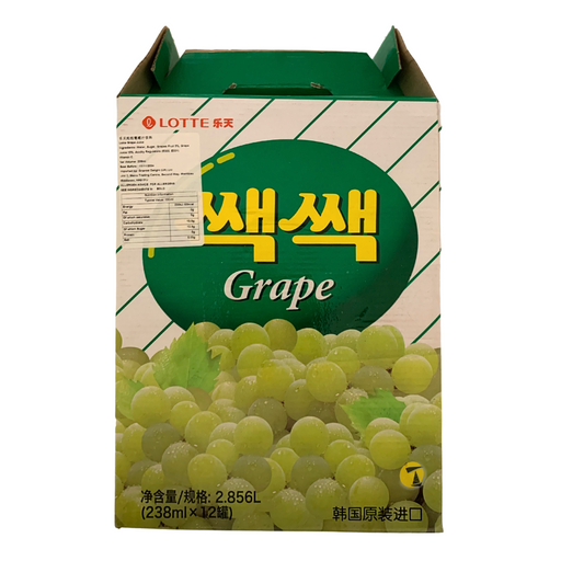 Lotte Sac Sac Grape Juice - 12x238ml