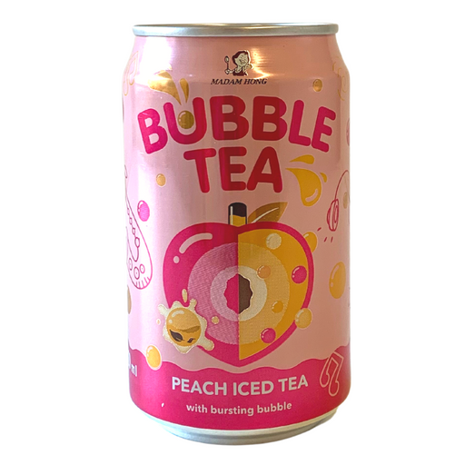 Madam Hong Ice Tea with Bursting Bubble - Peach Flavour - 320ml