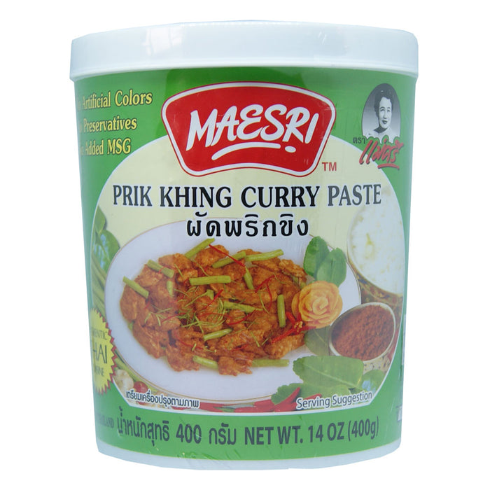 Maesri Prik Khing Curry Paste - 400g