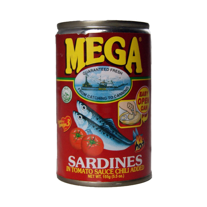Mega Sardines in Tomato Sauce with Chilli - 155g
