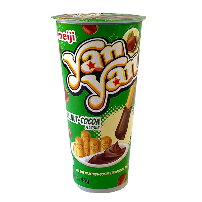 Meiji Yan Yan Choco Hazelnut Flavoured Dip Biscuit Snack - 50g