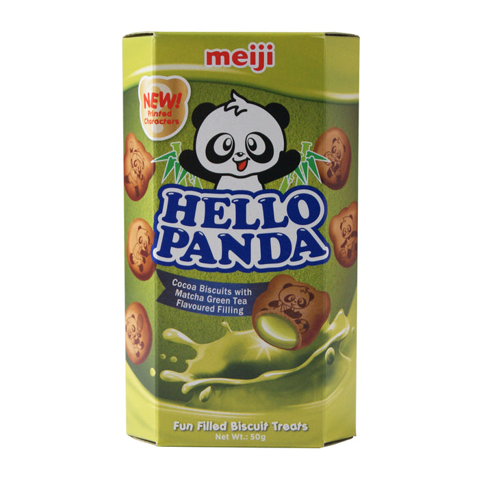 Hello Panda Matcha Green Tea Cream Filled Biscuits - 50g