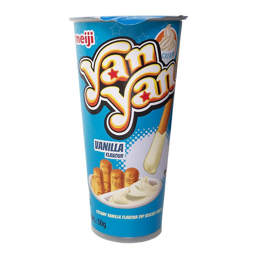 Meiji Yan Yan Creamy Vanilla Flavoured Dip Biscuit Snack - 50g