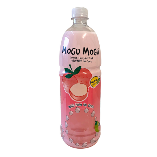 Mogu Mogu Lychee Flavoured Drink with Nata de Coco - 1L