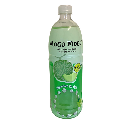 Mogu Mogu Melon Flavoured Drink with Nata de Coco - 1L