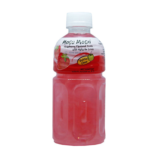 Mogu Mogu Strawberry Flavour Drink with Nata de Coco - 6 x 320ml