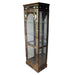 Mother of Pearl Black Lacquer Display Cabinet with Mirror