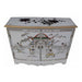Mother of Pearl White Lacquer 2 Door Cabinet