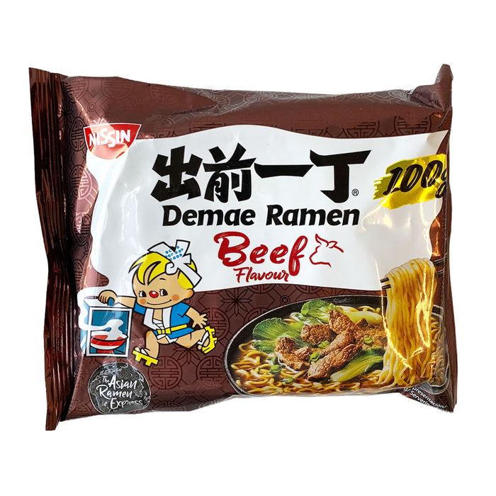 Nissin Demae Ramen Beef Flavour Noodles - 100g
