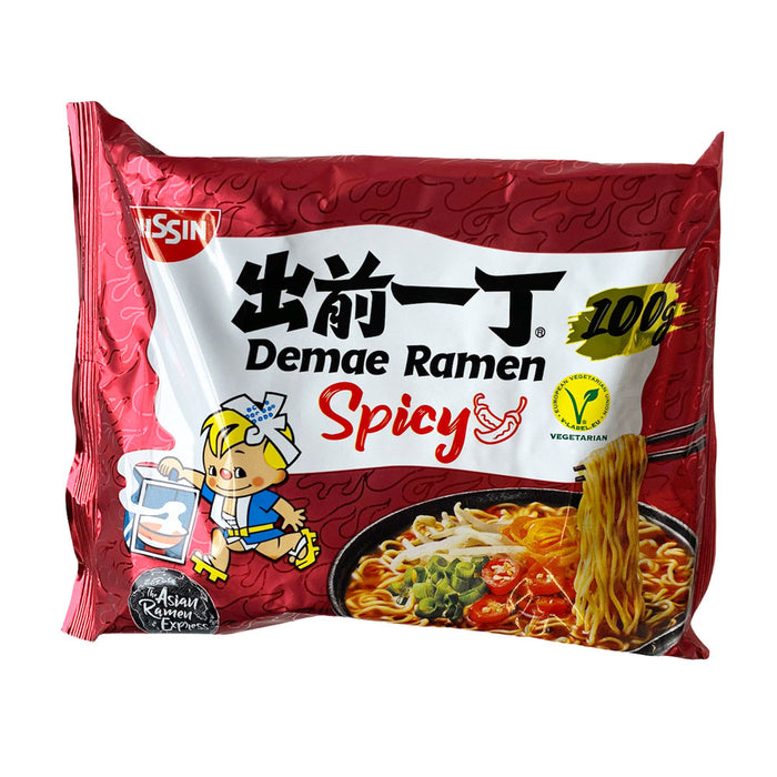 Nissin Demae Ramen Spicy Flavour Noodlesoup - 100g