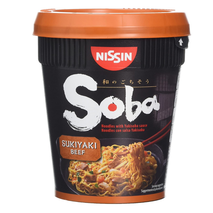 Nissin Soba Sukiyaki Beef Pot Noodle - 89g