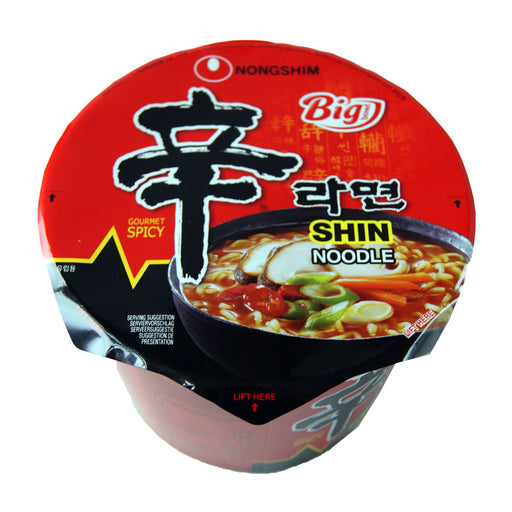Nong Shim Shin Big Bowl Hot & Spicy Noodle Soup - 114g