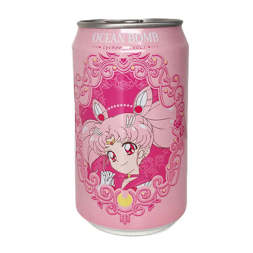 Ocean Bomb Sailor Moon Sparkling Water - Lychee Flavour - 330ml