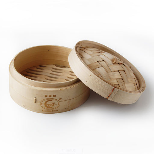 One Tier 7" Bamboo Steamer with Lid