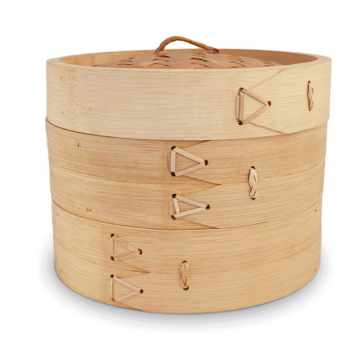 Oriental Mascot 10" Bamboo Steamer Set