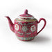 Oriental Red Pattern Tea Pot