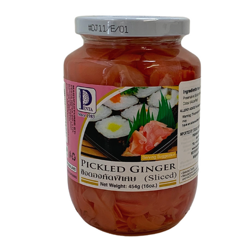 Penta Pink Sliced Pickled Ginger - 454g