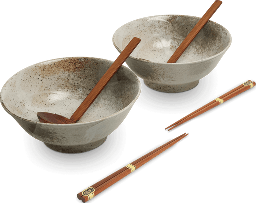 Ramen Bowl with Chopsticks & Spoon - Set of 2 - Hikari