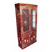 Red Lacquer Mother of Pearl Display Cabinet with Lighting