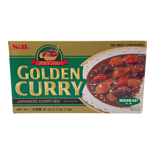 S&B Golden Curry Sauce Mix - Medium Hot - 1kg