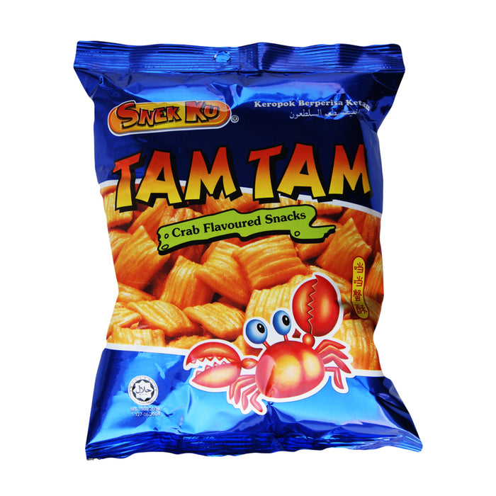 Snek Ku Tam Tam Crab Flavoured Snack - 80g