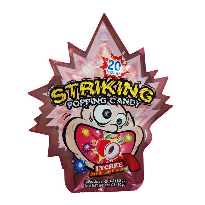 Yuhin Striking Lychee Popping Candy - 30g