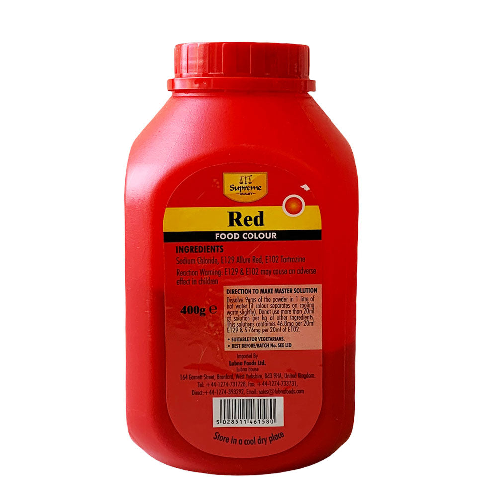 Supreme Red Food Colour - 400g — Tradewinds Oriental Shop