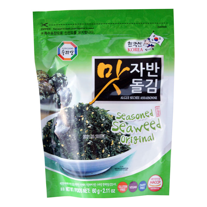 Surasang Seasoned Seaweed - Original - 60g
