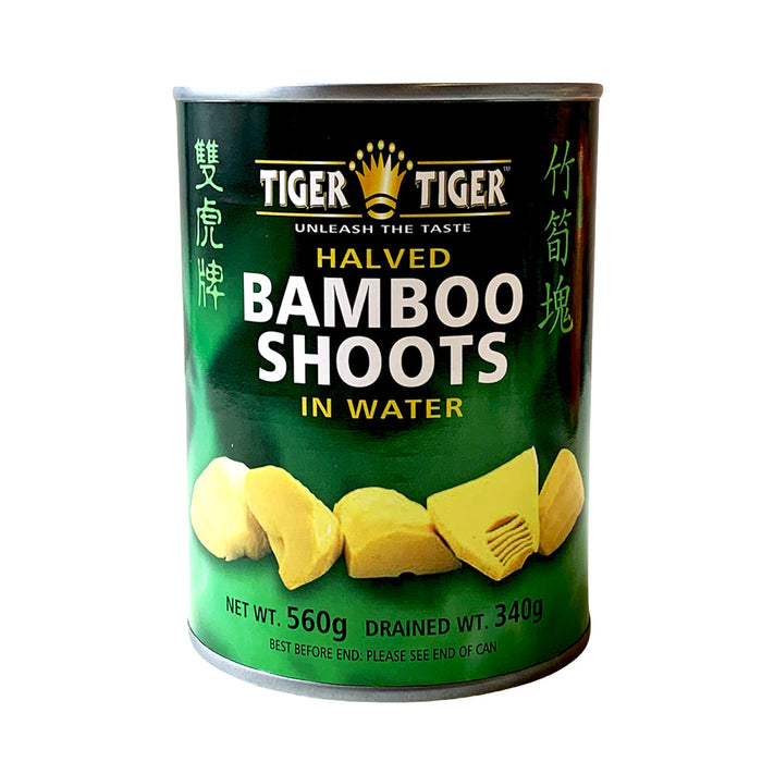 Tiger Tiger Bamboo Shoots Halves in Water - 560g
