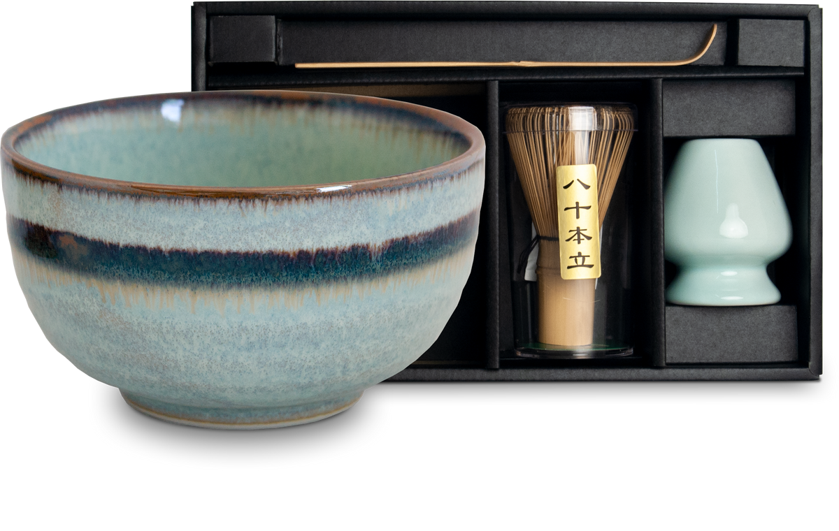 Traditional Japanese Matcha Tea Set Green Wasabi — Tradewinds
