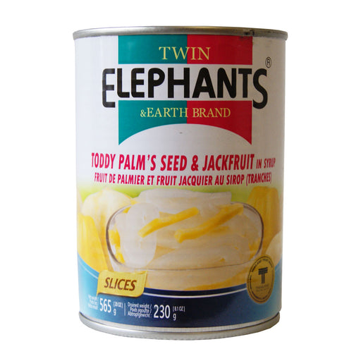Twin Elephants & Earth Brand Toddy Palm's Seed & Jackfruit in Syrup - 565g