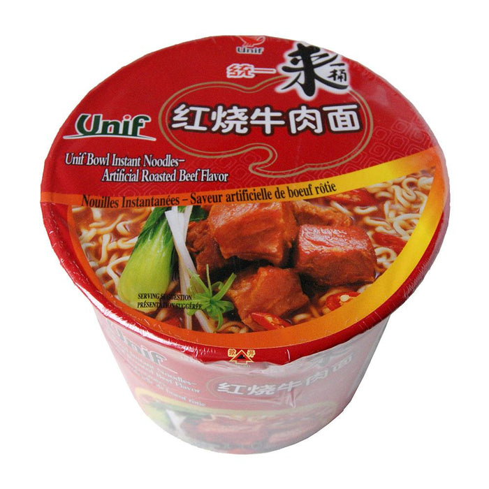 Unif Instant Noodles Bowl Artificial Roasted Beef Flavour - 110g