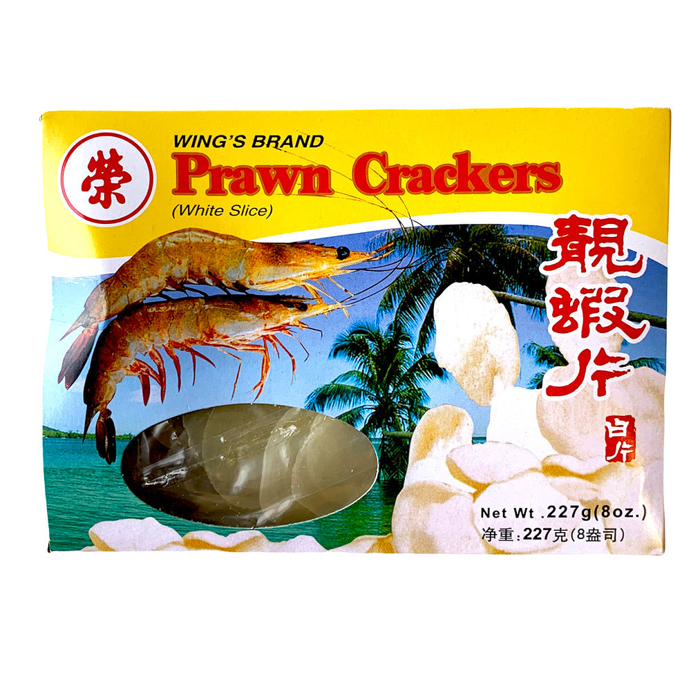 Wing's Brand White Uncooked Prawn Crackers - 227g — Tradewinds Oriental Shop