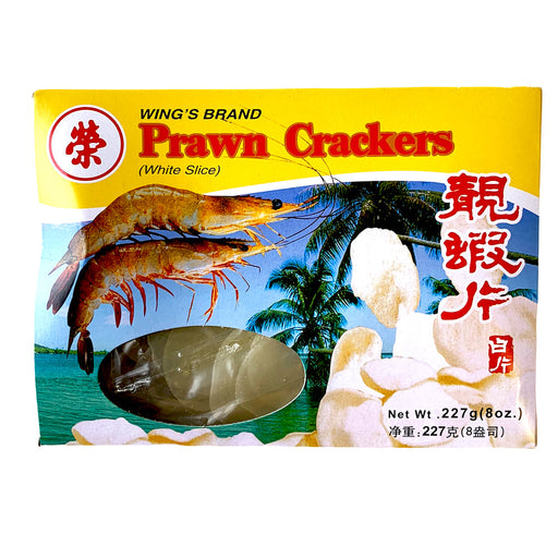 Wing's Brand White Uncooked Prawn Crackers - 227g