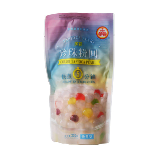 WufuYuan Rainbow Tapioca Pearl - 250g